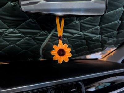 Suspension rétro - Mini tournesol