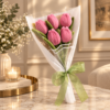 Bouquet Tulipes roses