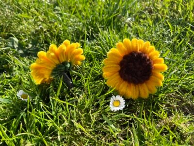 Accessoire grille voiture tournesol