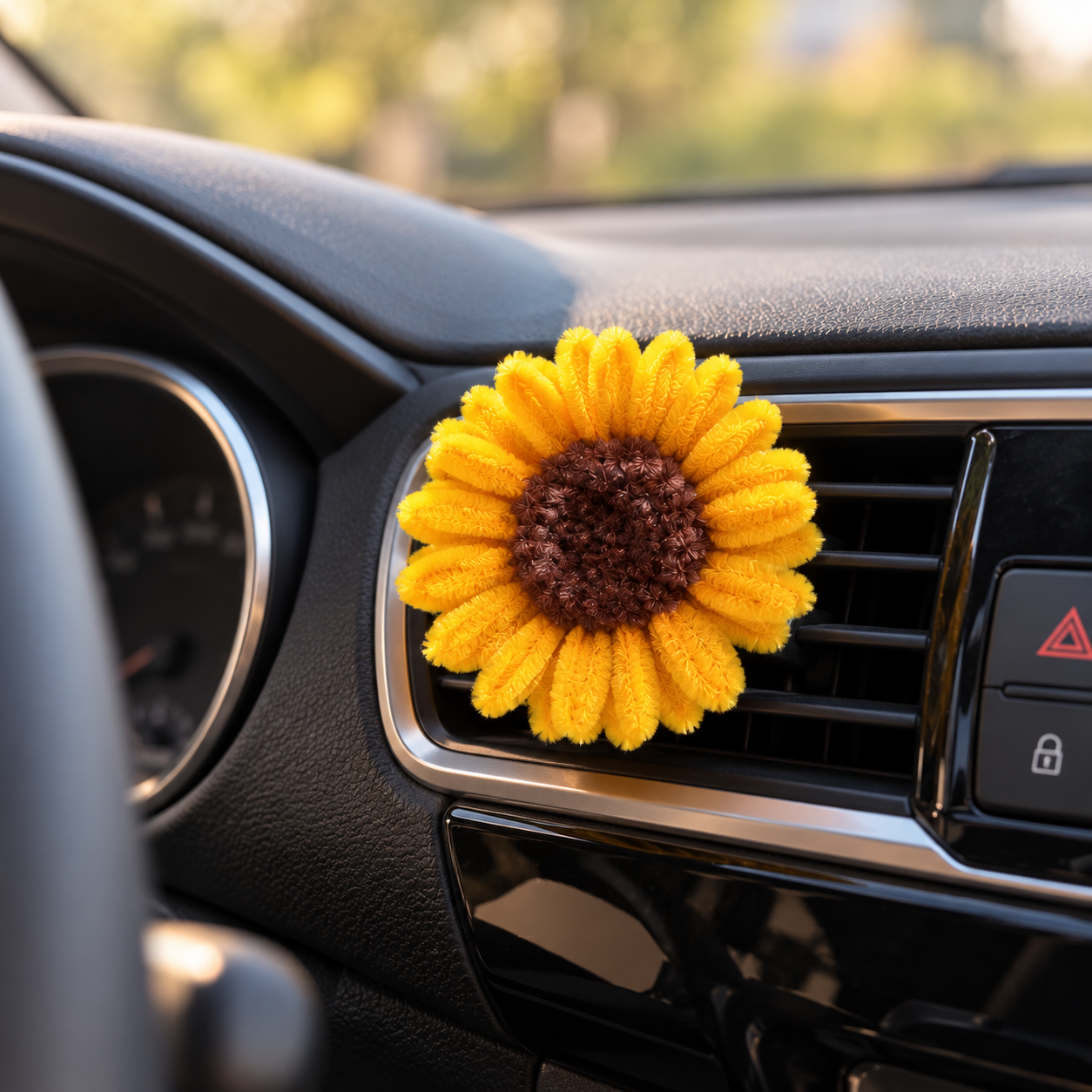 Décoration tournesol pour voiture